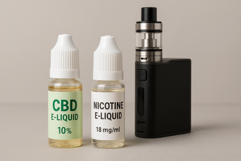 E-liquide CBD et Nicotine